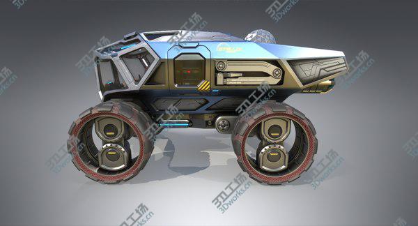images/goods_img/20210312/Sci-fi Exploration Rover Vehicle 3D model/4.jpg